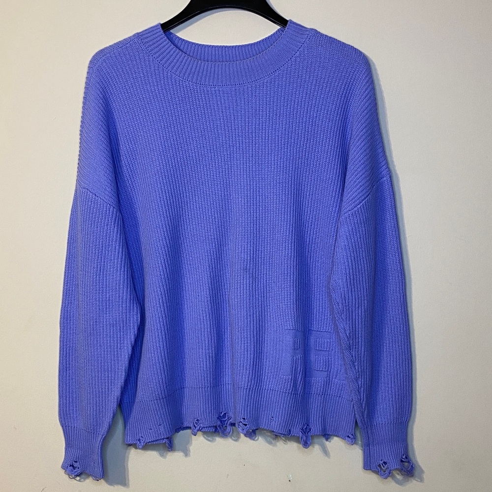 Peace Love World Women's Purple Sweater Size S